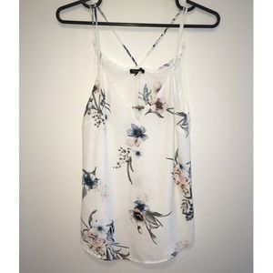 Flower Patterned Polyester Tank